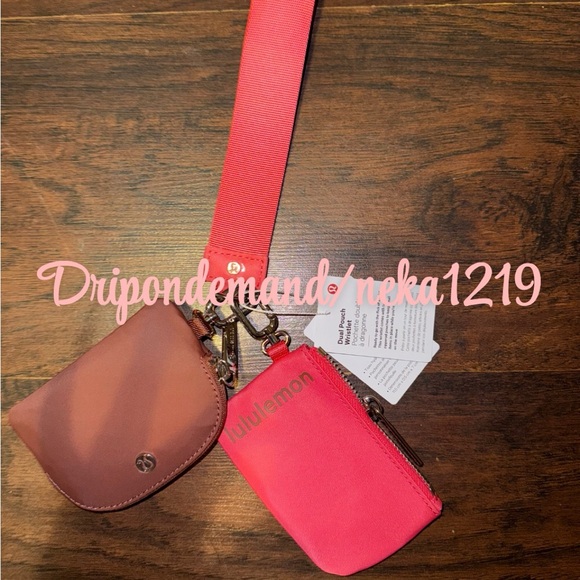 Lululemon Dual Pouch Wristlet- Ancient Copper/Glaze Pink - Picture 3 of 8